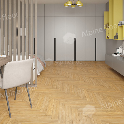Фото - Ламинат Alpine Floor Herringbone 12 Pro Дуб Тулуза
