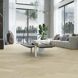 Фото - Кварцевый паркет Quartz Parquet Английская ёлка Дуб Испанский