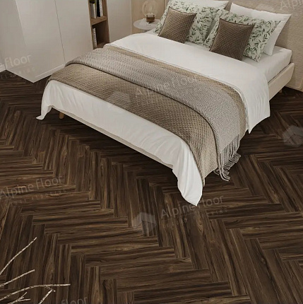 Фото - Ламинат Alpine Floor Herringbone 12 Орех Сицилия