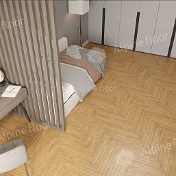 Фото - Ламинат Alpine Floor Эксперт (Herringbone), 33 класс, 8 мм, Дуб Тулуза
