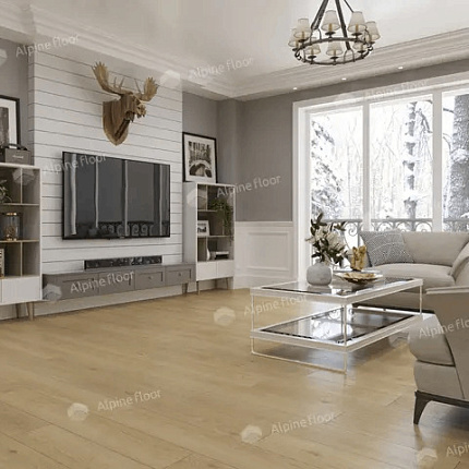 Фото - Кварцвиниловая плитка Alpine Floor Ultra Дуб Марципановый