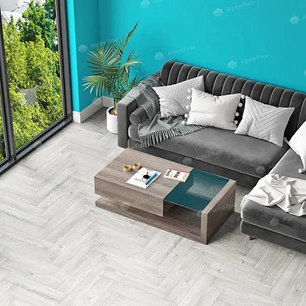Фото - Кварцевый ламинат Alpine Floor Light Parquet Снежный