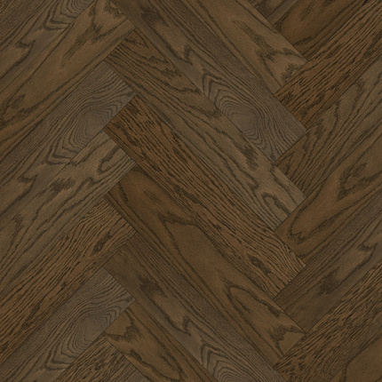 Фото - Кварцевый паркет Quartz Parquet Английская Ёлка Дуб Брауни 33-413 5/0,6 мм