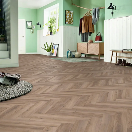 Фото - Ламинат Kronotex Herringbone Дуб Метц