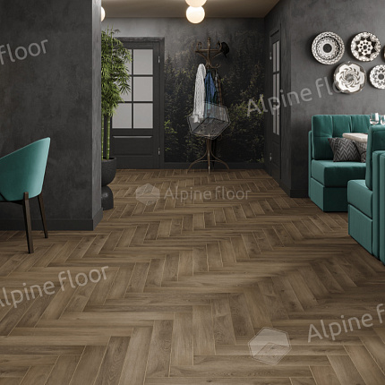 Фото - Ламинат Alpine Floor Herringbone 8 Pro Дуб Анжу