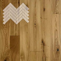 Фото - Паркет Елка Английская Lab Arte Angle Дуб рустик лак 400х90х15 мм