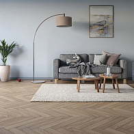 Фото - Ламинат My Step Елка (Herringbone 12) Бордо Оак 33 класс 12 мм