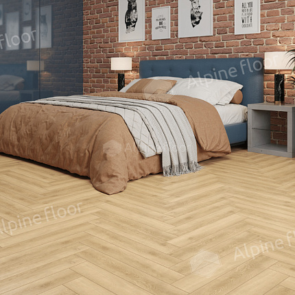 Фото - Ламинат Alpine Floor Herringbone 8 Pro Дуб Шампань