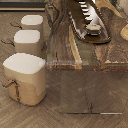 Фото - Ламинат Alpine Floor Herringbone 10 Дуб Венето