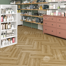 Фото - Ламинат Alpine Floor Эксперт (Herringbone), 33 класс, 8 мм, Дуб Эльзас