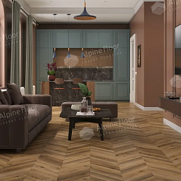 Фото - Ламинат Alpine Floor Chevron Art Дуб Килиманджаро
