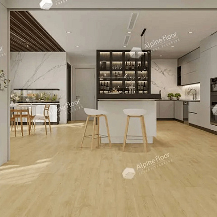 Фото - Кварцвиниловая плитка Alpine Floor Easy Line Дуб кремовый