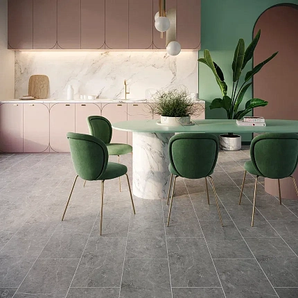 Фото - LVT плитка Invictus Maximus Tile Hudson Stone Silver