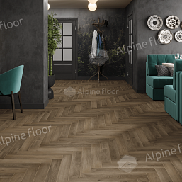 Фото - Ламинат Alpine Floor Эксперт (Herringbone), 33 класс, 8 мм, Дуб Анжу