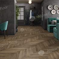 Фото - Ламинат Alpine Floor Эксперт (Herringbone), 34 класс, 12 Pro, Анжу