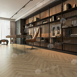 Фото - Ламинат Alpine Floor Эксперт (Herringbone), 33 класс, 8 мм, Дуб Прованс