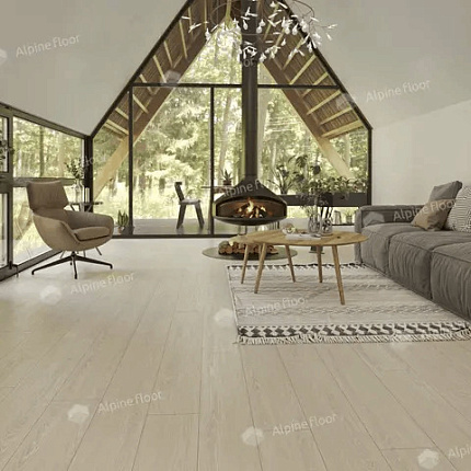 Фото - Кварцвиниловая плитка Alpine Floor Ultra Дуб Снежный