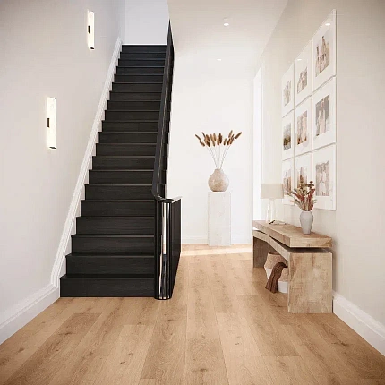 Фото - LVT плитка Invictus замковая Maximus Plank Silk Oak Oat
