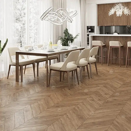 Фото - Кварцевый ламинат Alpine Floor Chevron Alpine Дуб Гевуина