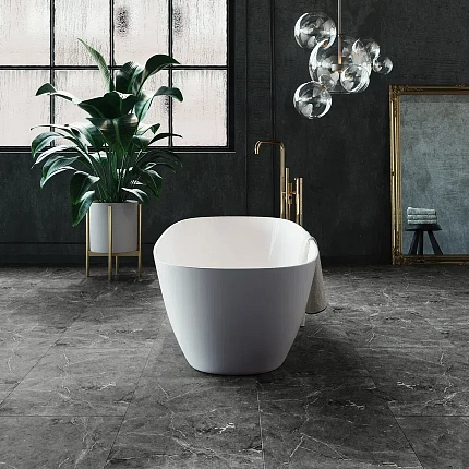 Фото - LVT плитка Invictus Maximus Tile Hudson Stone Graphit