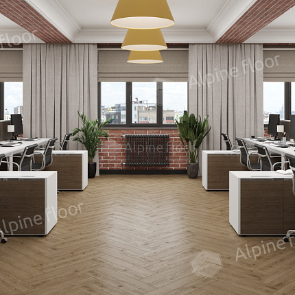 Фото - Ламинат Alpine Floor Herringbone 12 Pro Дуб Прованс