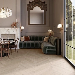 Фото - LVT плитка Invictus замковая Maximus Herringbone Divine oak Pure
