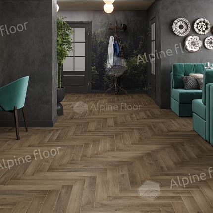 Фото - Ламинат Alpine Floor Herringbone 12 Pro Анжу