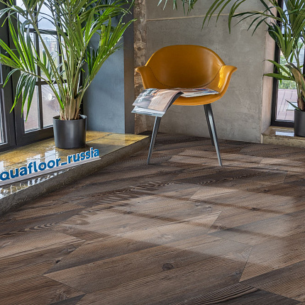 Фото - Кварцвиниловая плитка AquaFloor Parquet Chevron Glue AF2557PGCh