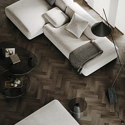 Фото - Кварцевый ламинат Fargo Herringbone Дуб Кальвадос
