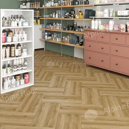 Фото - Ламинат Alpine Floor Herringbone 8 Pro Дуб Эльзас