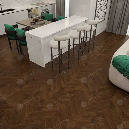 Фото - Инженерная доска Alpine Floor Chateau Дуб Тобакко