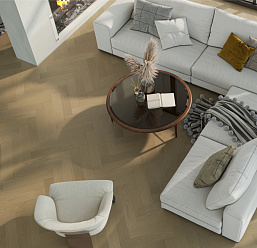 Фото - Кварцевый паркет Quartz Parquet Английская ёлка Дуб Шампань