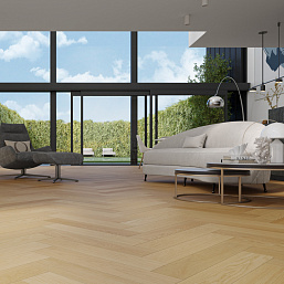 Фото - Кварцевый паркет Quartz Parquet Английская ёлка Дуб Тоскана
